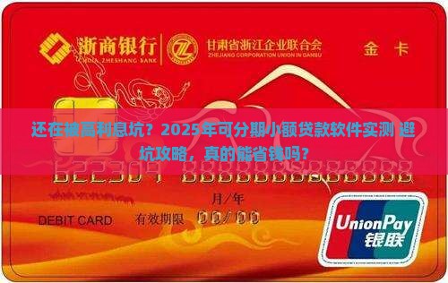 可分期的小额贷款软件
