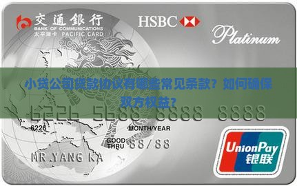 小贷公司贷款协议