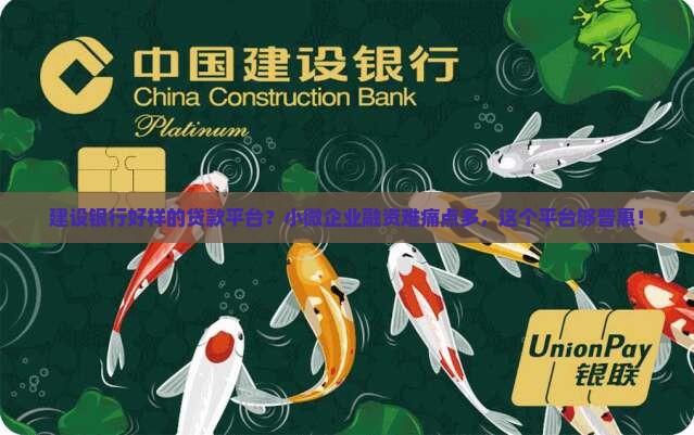 建设银行好样的贷款平台