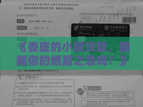 娄底市小额贷款