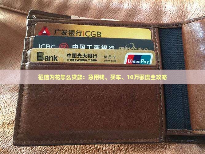 征信为花怎么贷款
