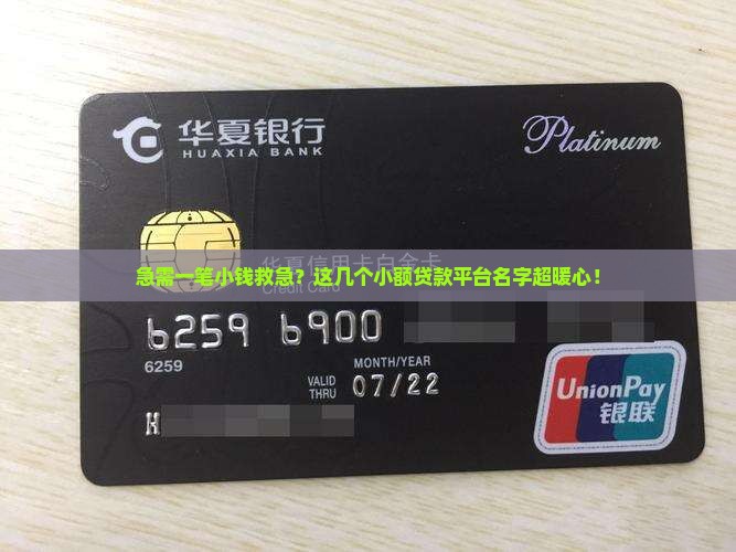 小额贷款平台名称