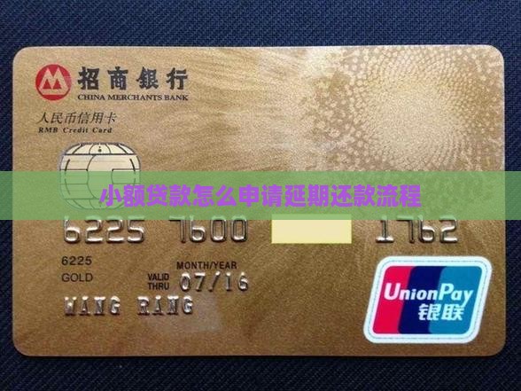 小额贷款怎么申请延期还款流程