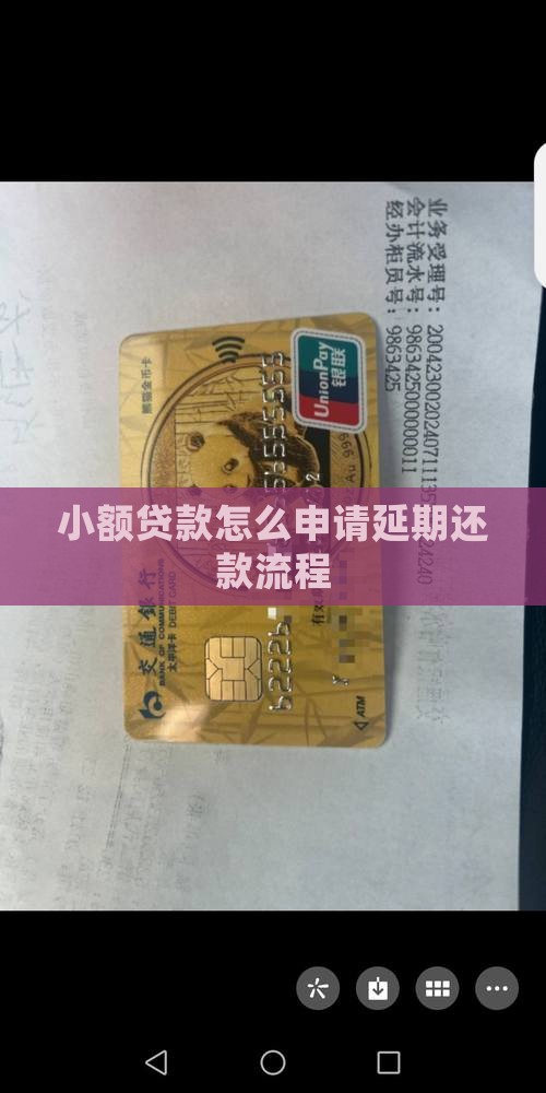 小额贷款怎么申请延期还款流程