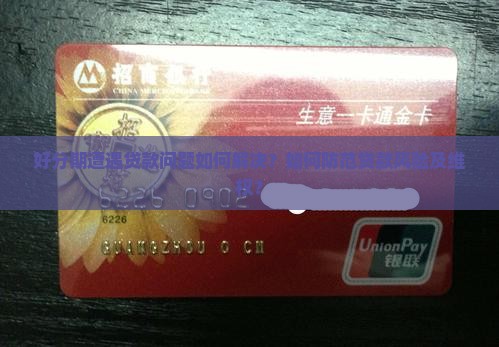 好分期被贷款了怎么办啊