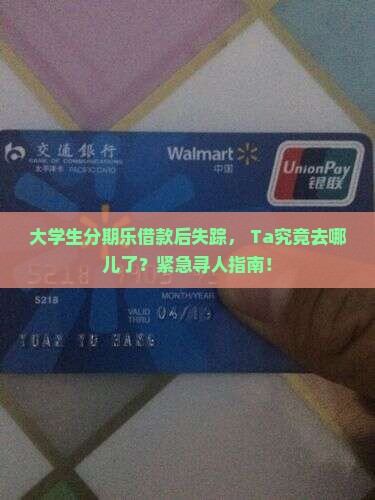 分期乐贷款逃逸