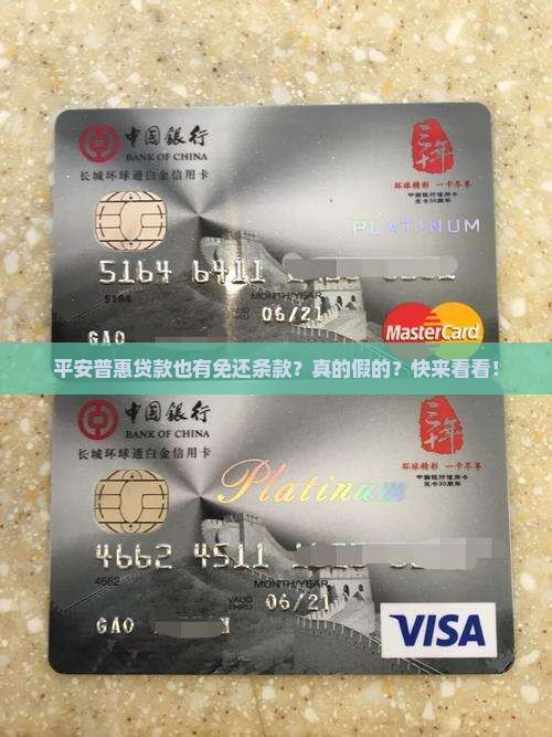 平安普惠贷款免还条款