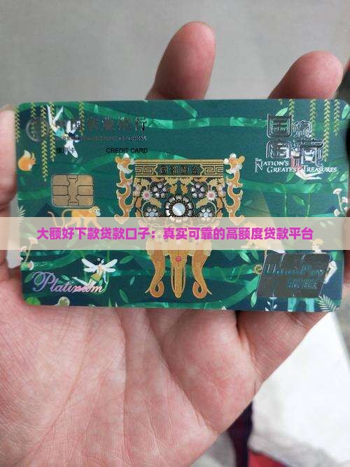 大额好下款贷款口子