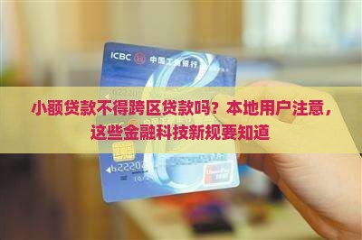 小额贷款不得跨区贷款吗