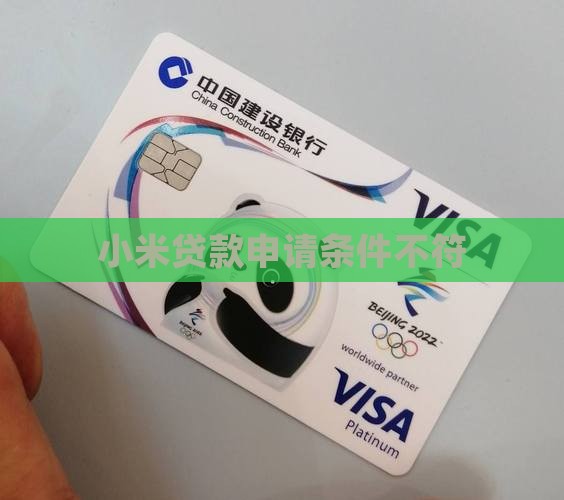 小米贷款不符合