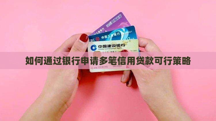 怎么样做多笔信用贷款