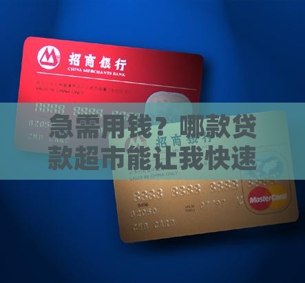 哪个贷款超市有速用钱