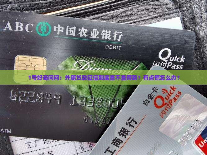 外籍贷款征信能查到吗