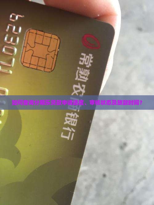 如何查分期乐贷款进度