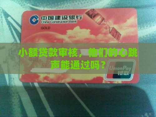 小额贷款的审核工作