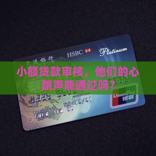 小额贷款的审核工作