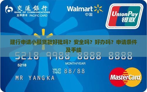 建行申请小额贷款好批吗