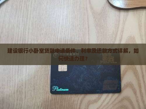 建设银行小卧室贷款