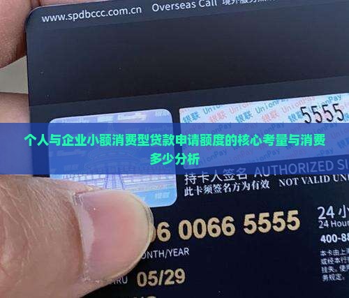 小额消费型贷款申请额度