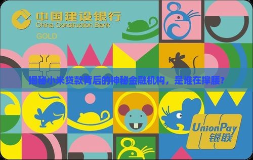 小米贷款的金融机构是
