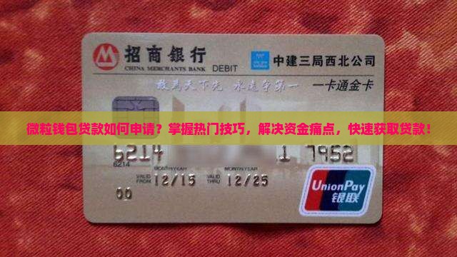 微粒钱包贷怎么贷款