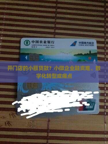 开门店的小额贷款