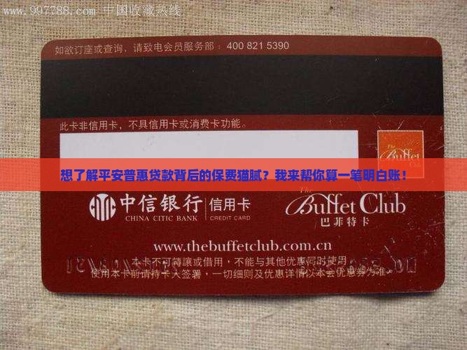 平安普惠贷款保费是多少