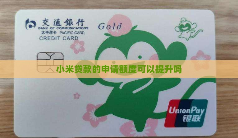 小米贷款额度可以申请吗