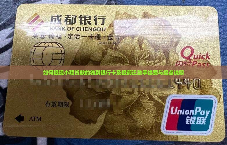 如何提现小额贷款的钱