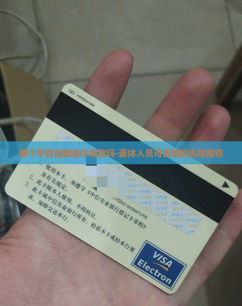 哪个平台能做退休贷款吗