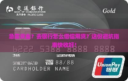去银行借信用贷款
