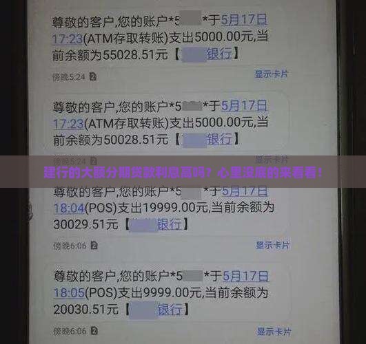 建行大额分期贷款利息