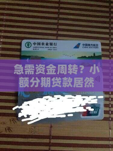 小额分期贷款不征信查