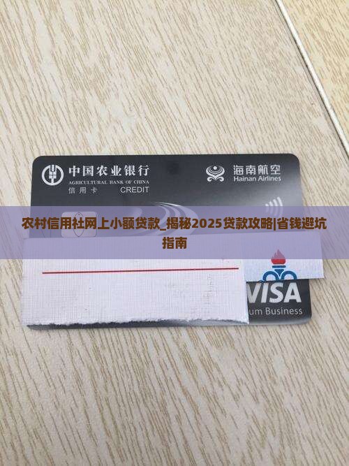 农村信用社网上小额贷款