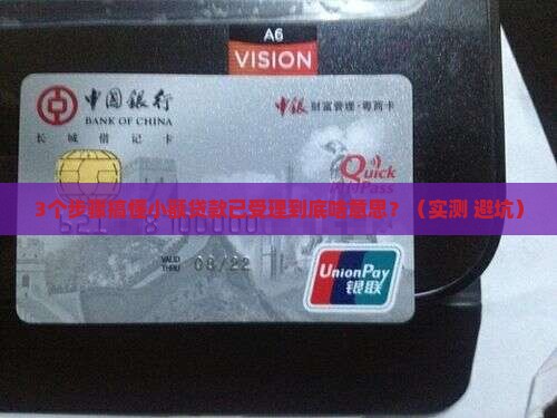 小额贷款已受理什么意思