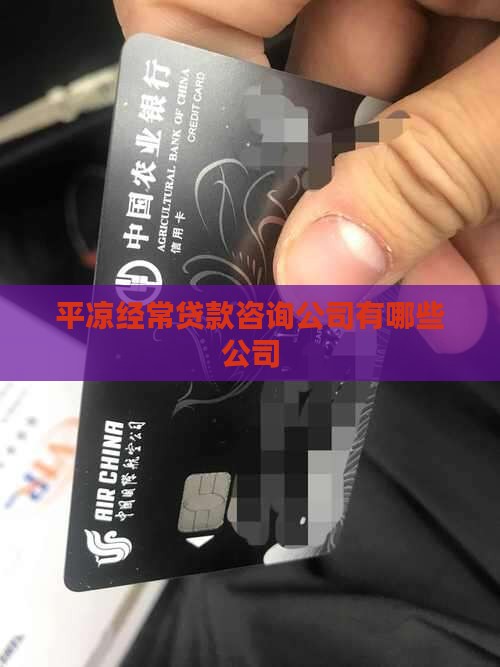 平凉经常贷款咨询公司有哪些