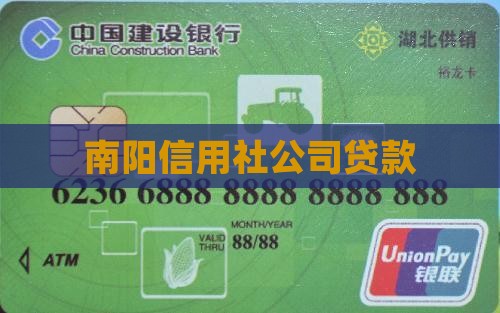 南阳信用社公司贷款