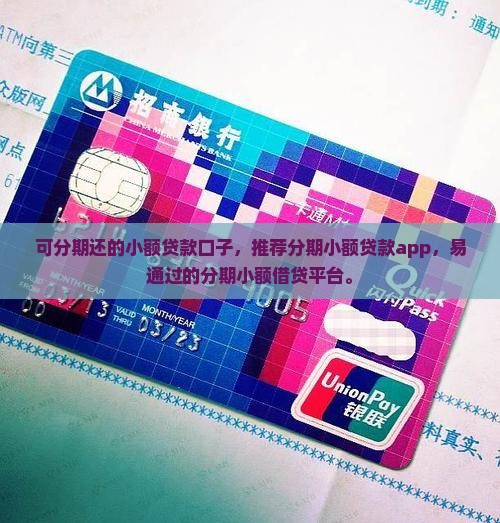 可分期还的小额贷款口子
