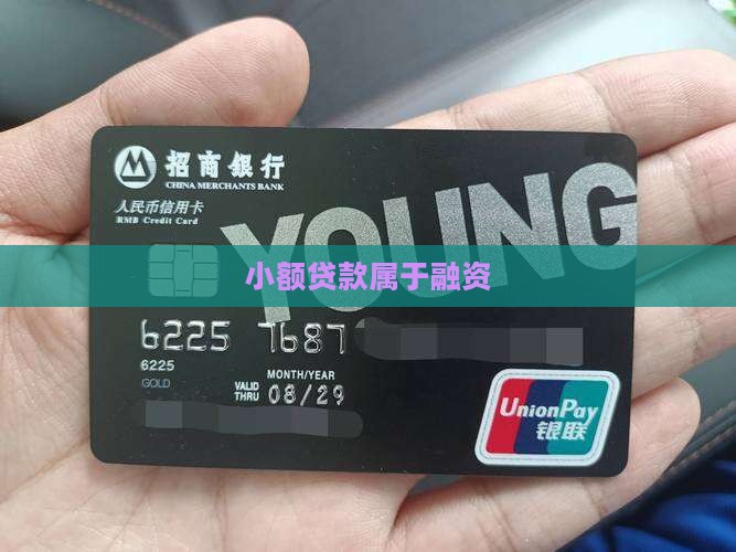 小额贷款属于融资