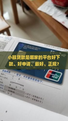 小额贷款是哪家的平台好
