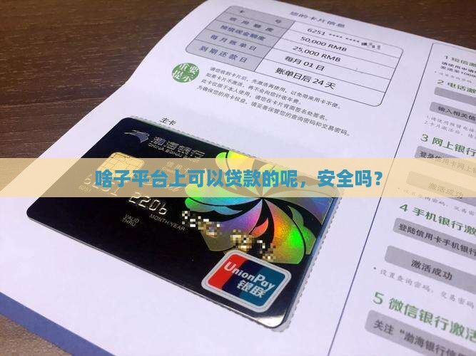 啥子平台上可以贷款的呢