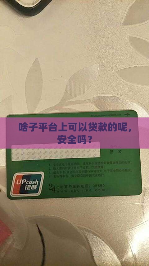 啥子平台上可以贷款的呢