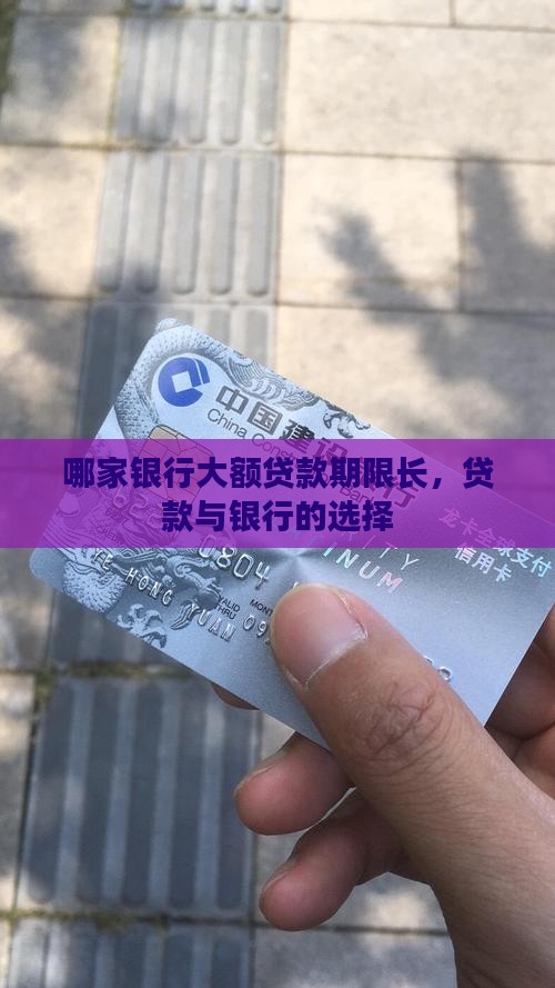 哪家银行大额贷款期限长