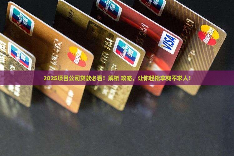 如何给项目公司贷款