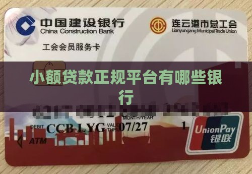 小额贷款正规平台有哪几家银行