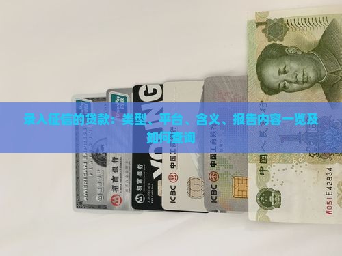 录入征信的贷款