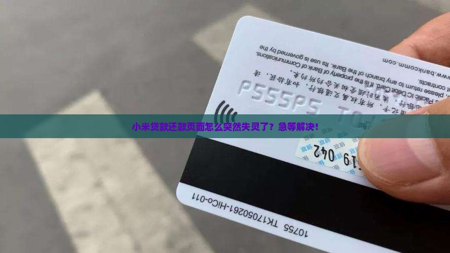 小米贷款打不开还款
