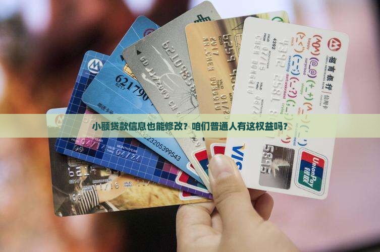 小额贷款可以改信息吗