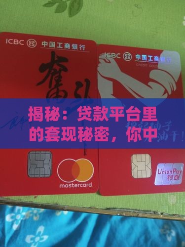 各个贷款平台套现