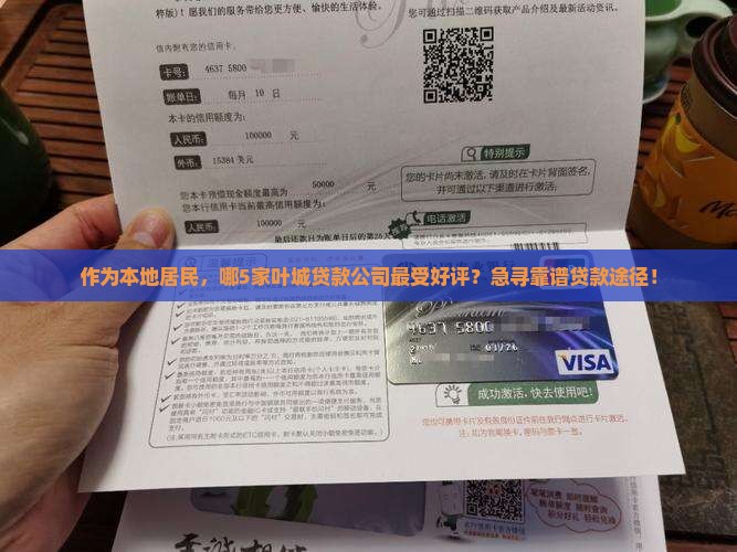 叶城贷款平台有哪些公司